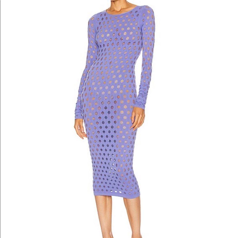 MAISIE WILEN (authentic) perforated purple dress